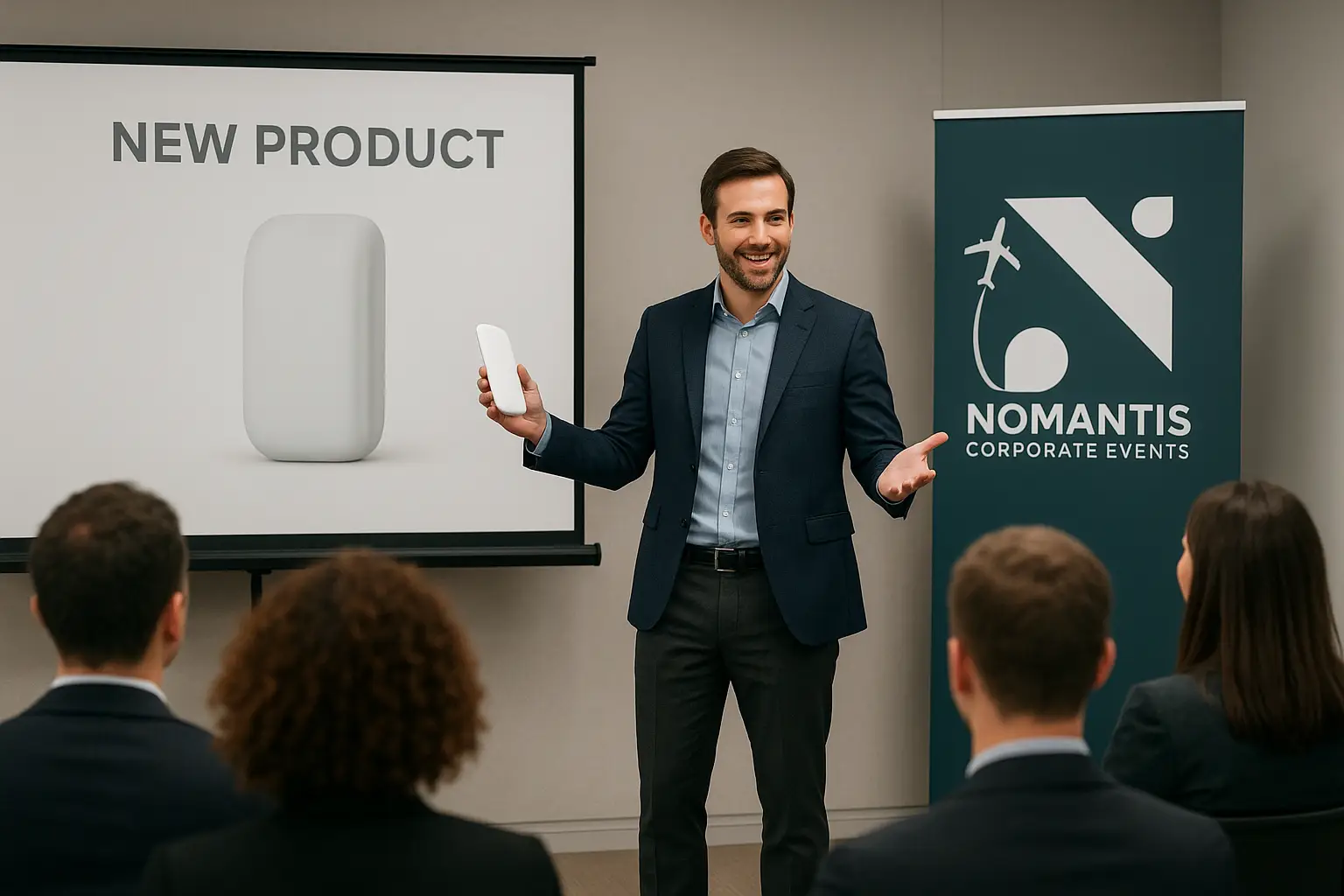 Nomantis team coordinating a corporate event